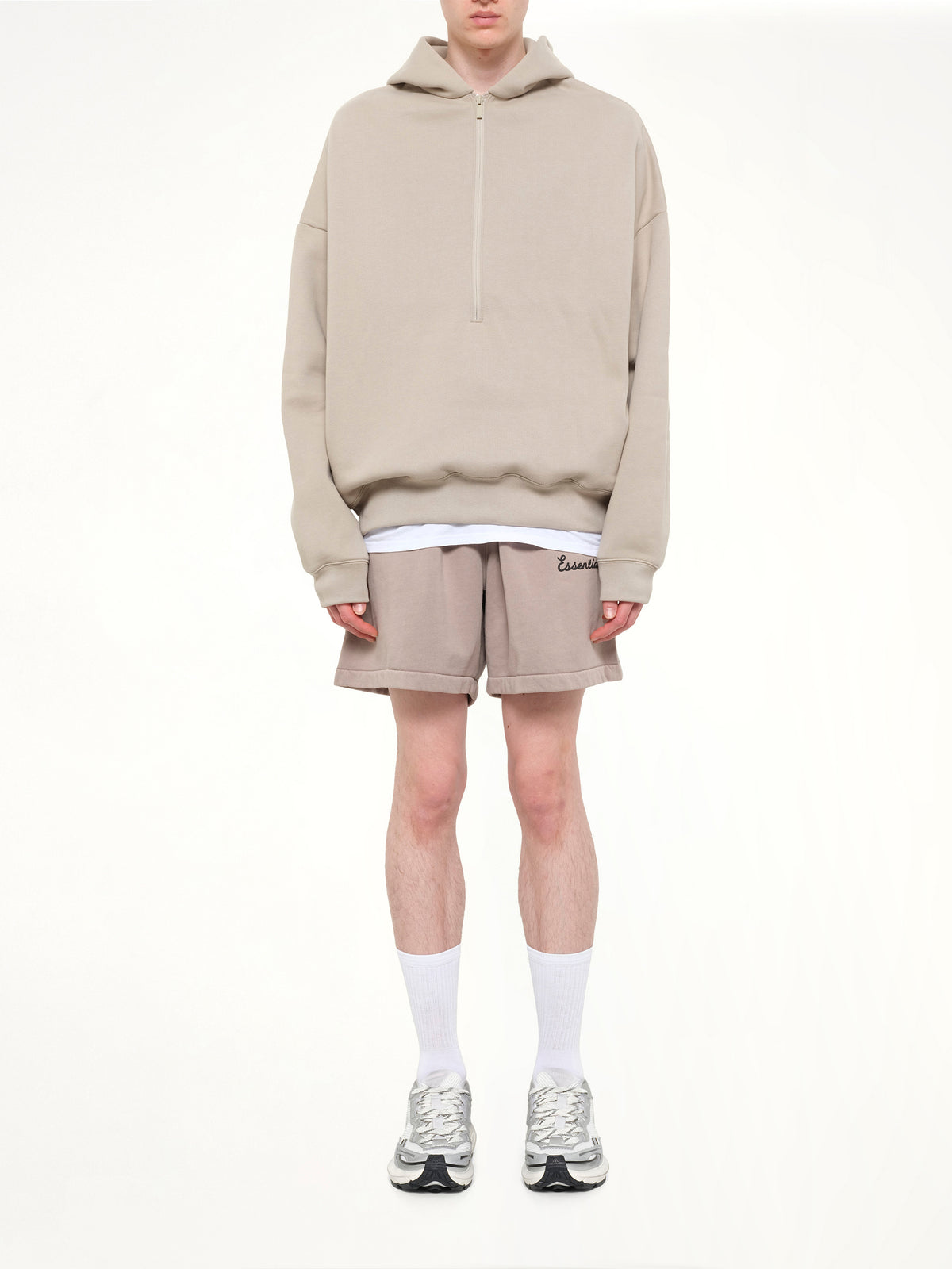 Property Lounge Half Zip Hoodie in Seal