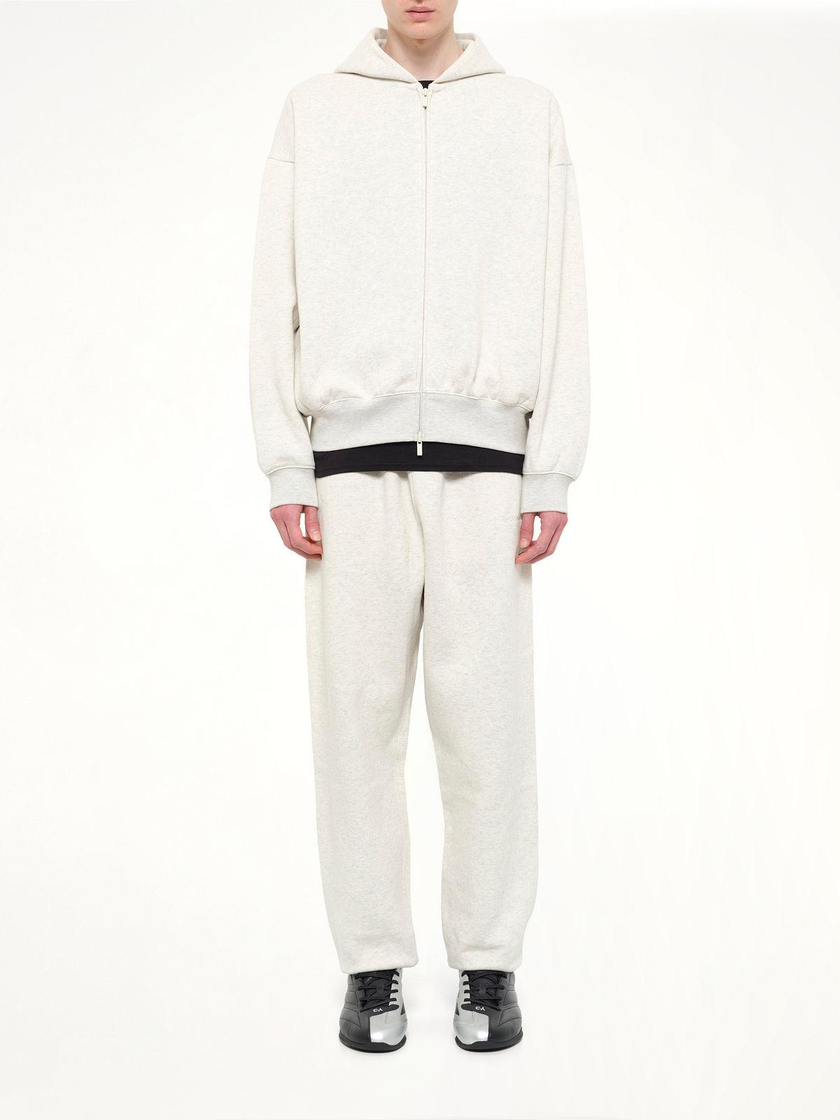 Signature Classic Full Zip Hoodie in Oatmeal Heather