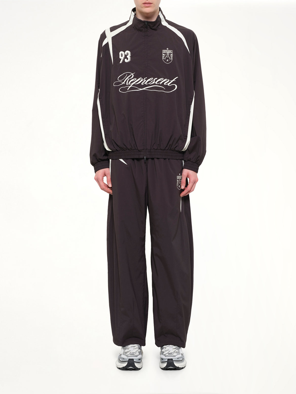 Woven Track Star Jacket in Jet Black