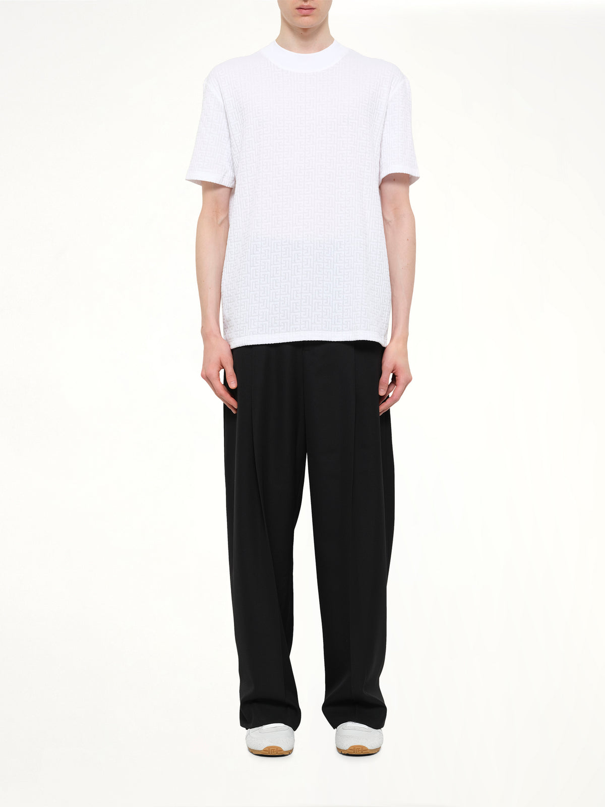 Monogram Sponge T-Shirt Reg Fit in White