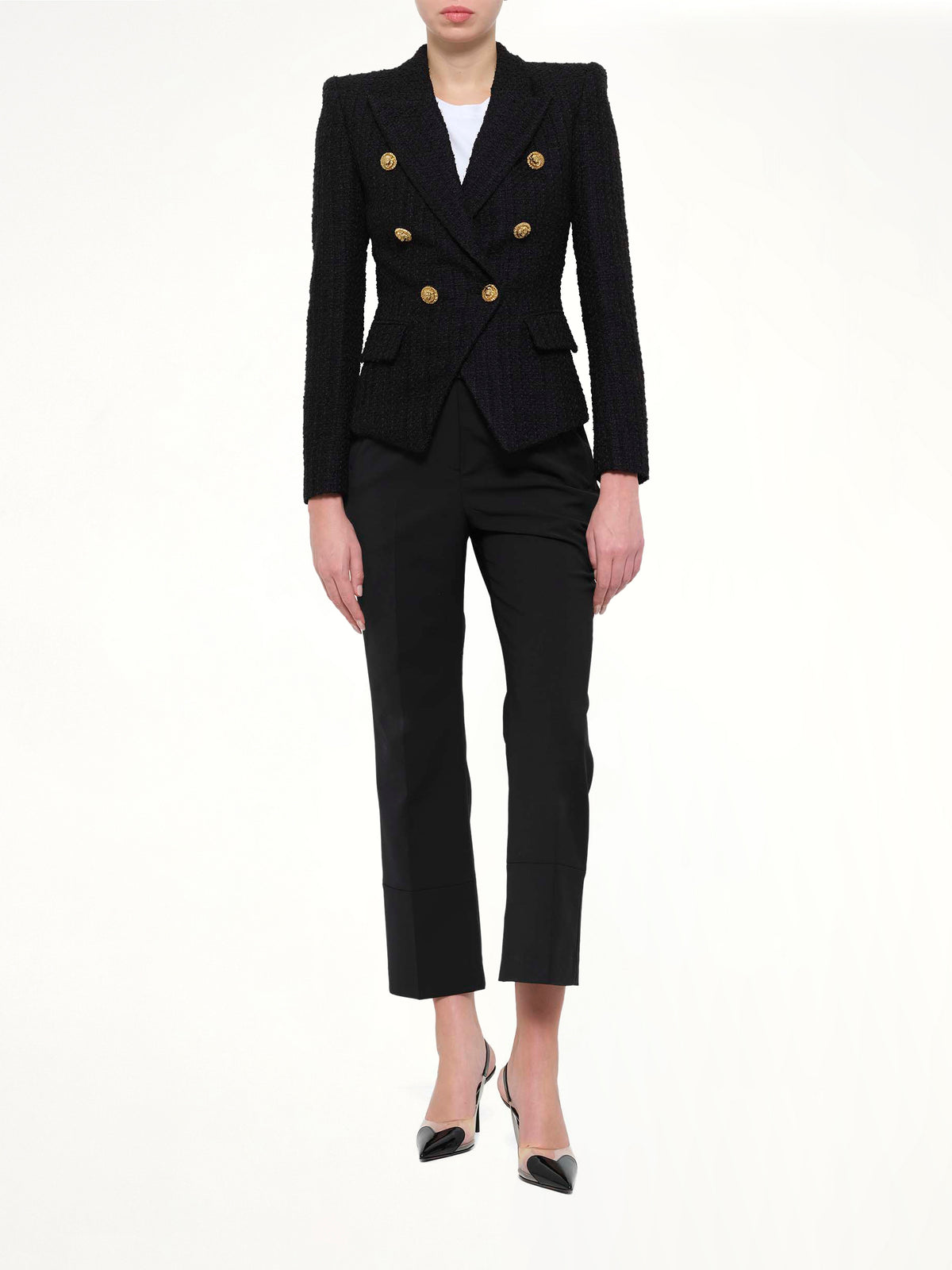 6 BTN Tweed Jacket in Black