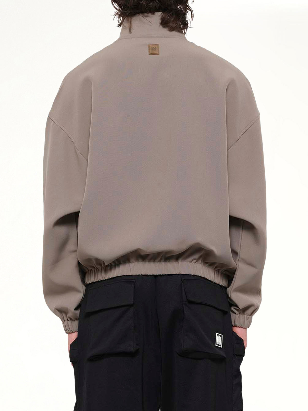 Amiri Patch Cady Track Jacket in Dark Sand