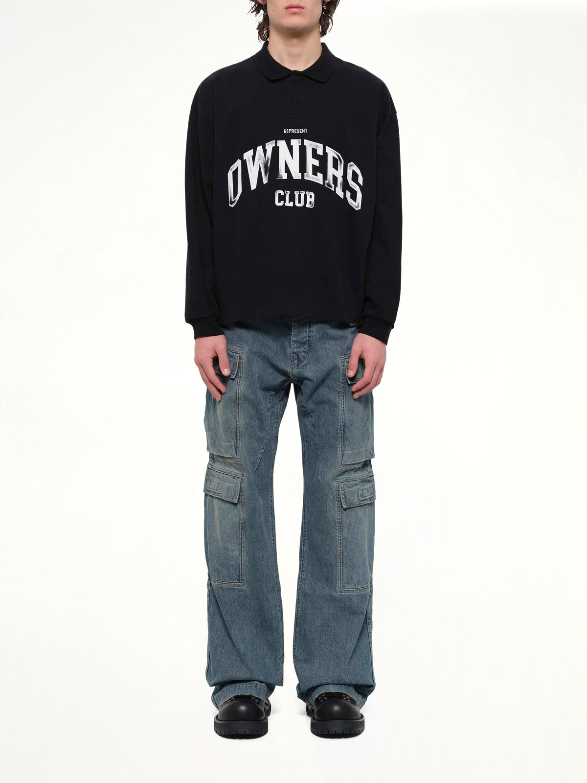 Owners Rugby Top in Jet Black
