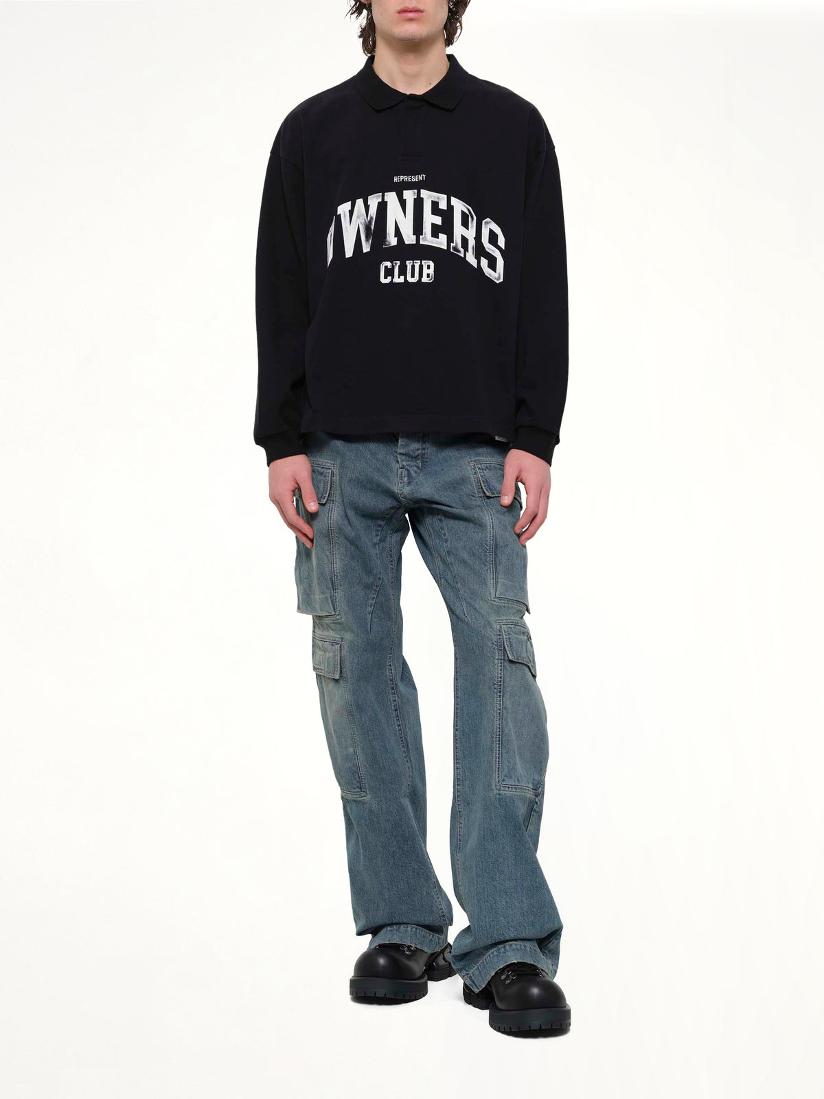 Owners Rugby Top in Jet Black