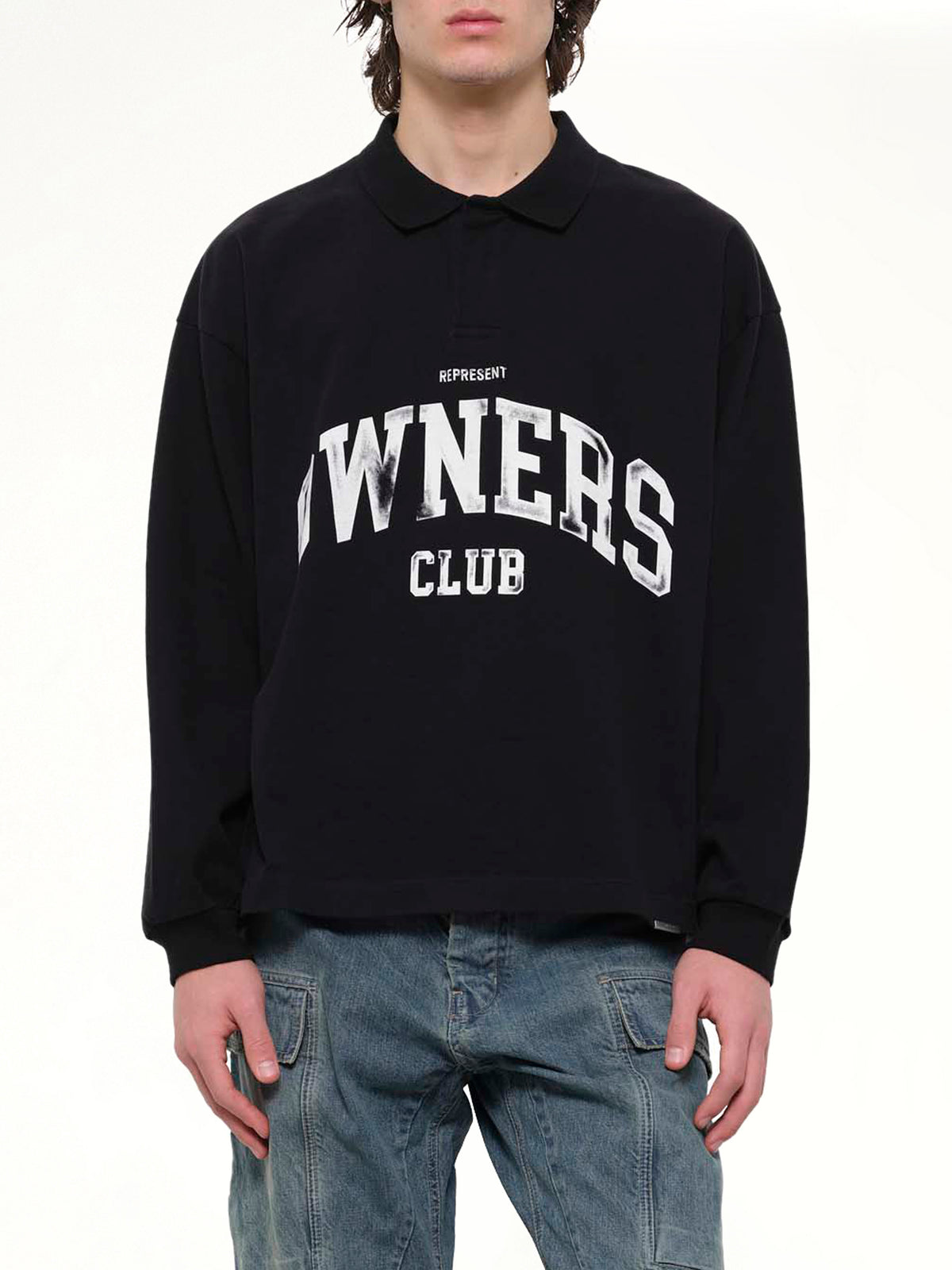 Owners Rugby Top in Jet Black