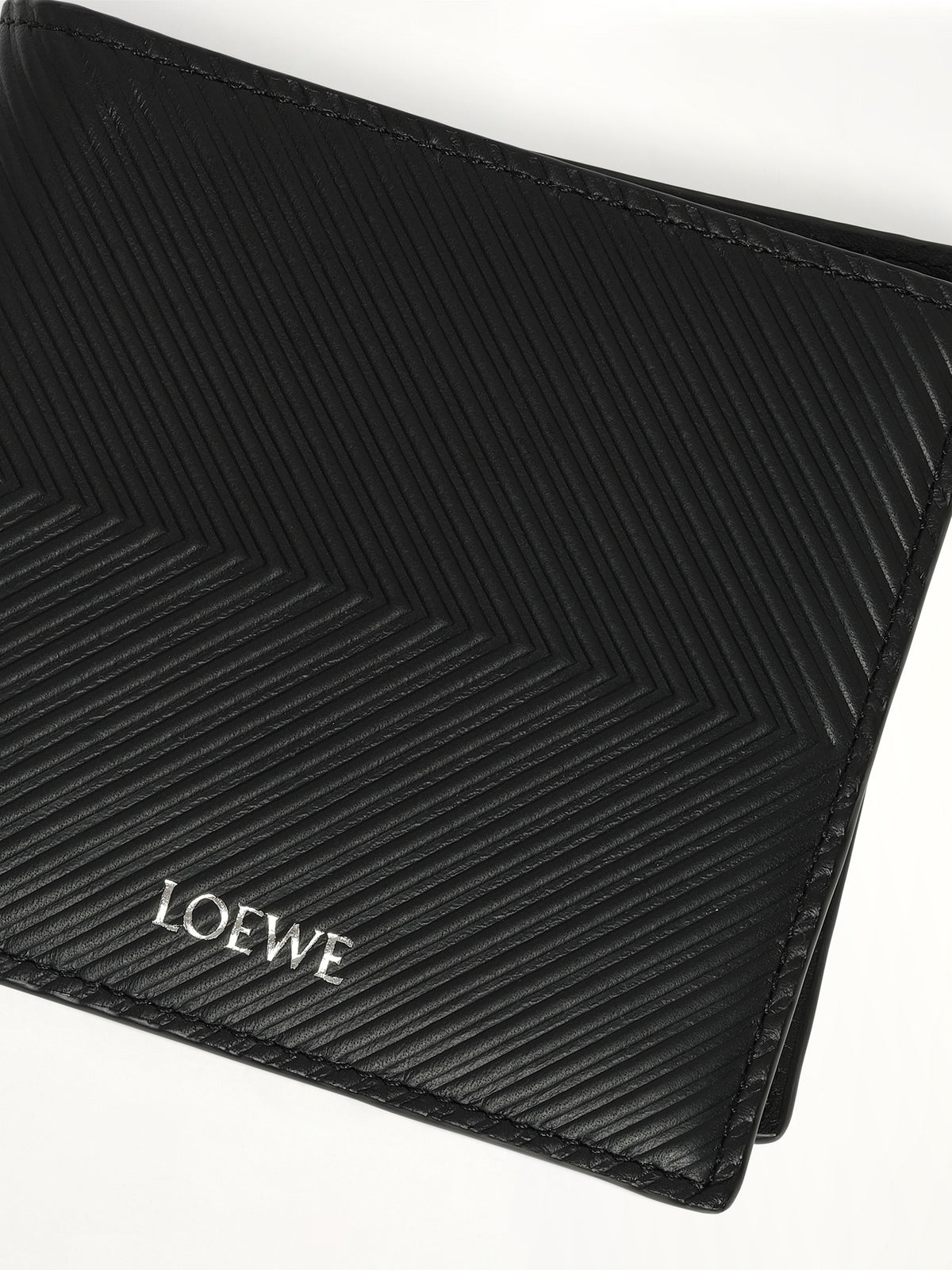 Loewe Graphic Bifold Coin Wallet in Black