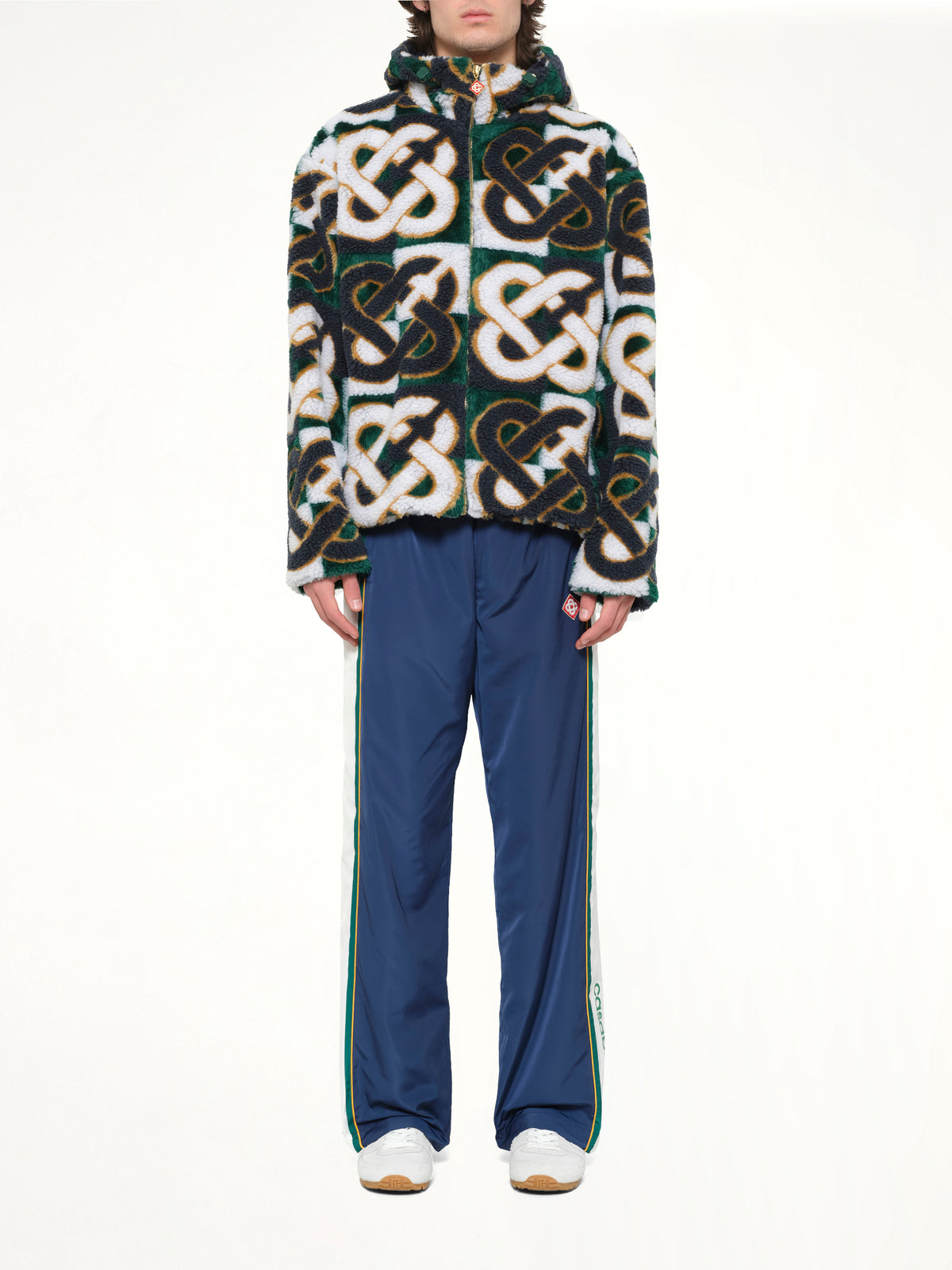 Fleece Casablanca Monogram Jacket in Green