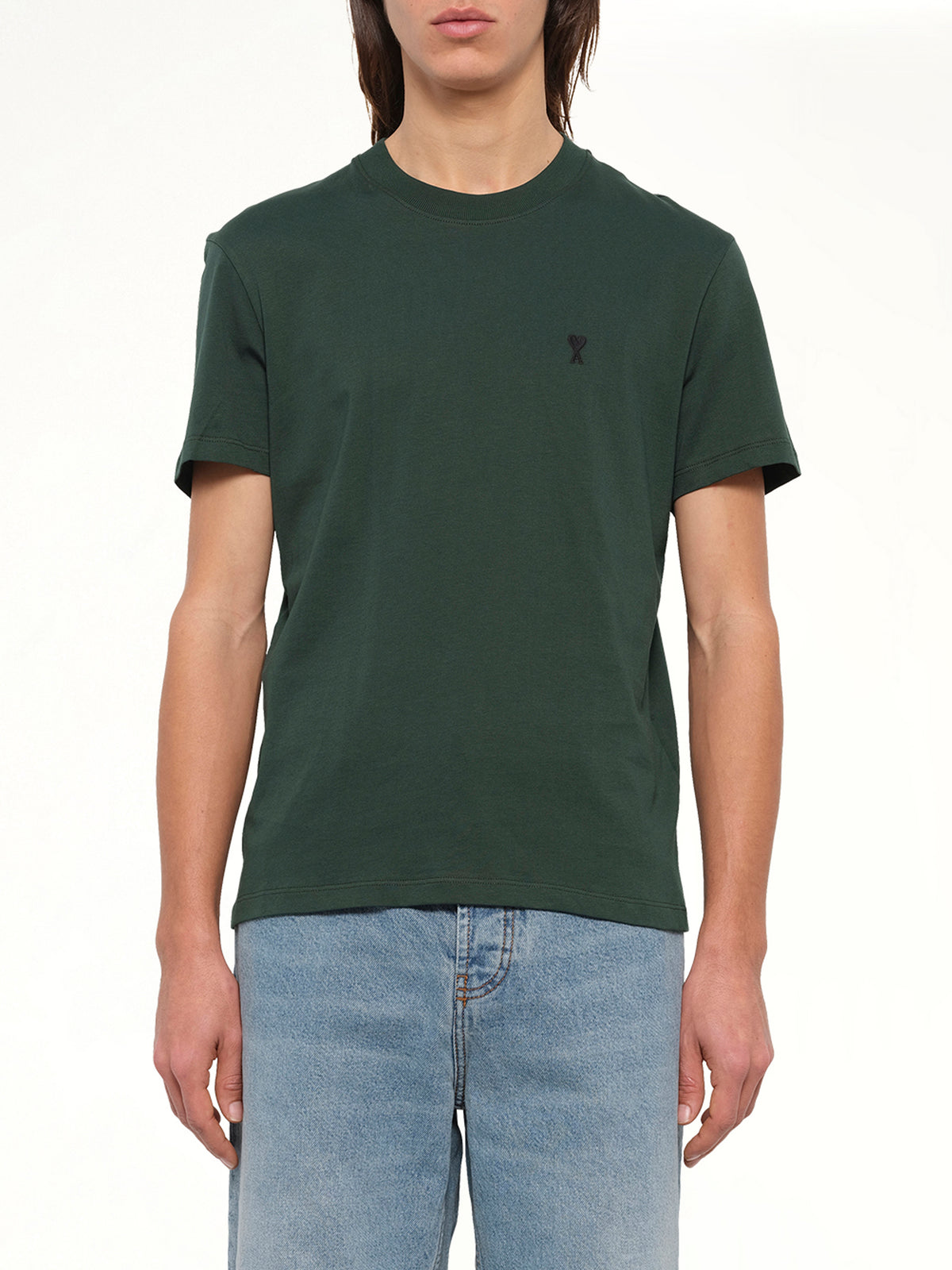 Ami De Coeur T-Shirt in Bottle Green