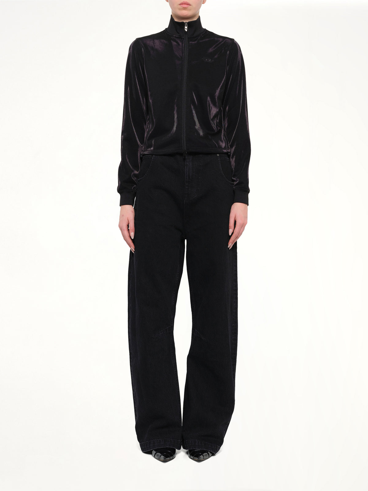 F-ROSY Track Top in Black