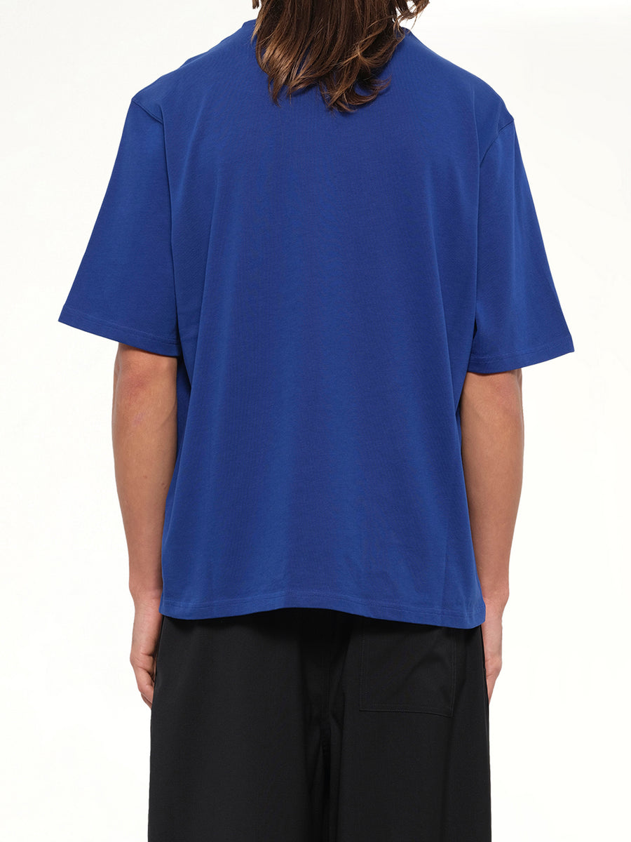Embossed Ami De Coeur T-Shirt in Royal Blue