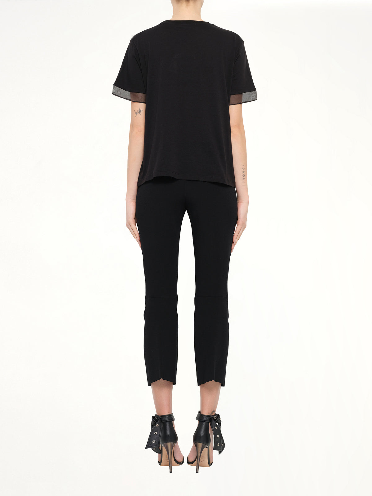 Alexander McQueen Fish Skull Tee in Black/White