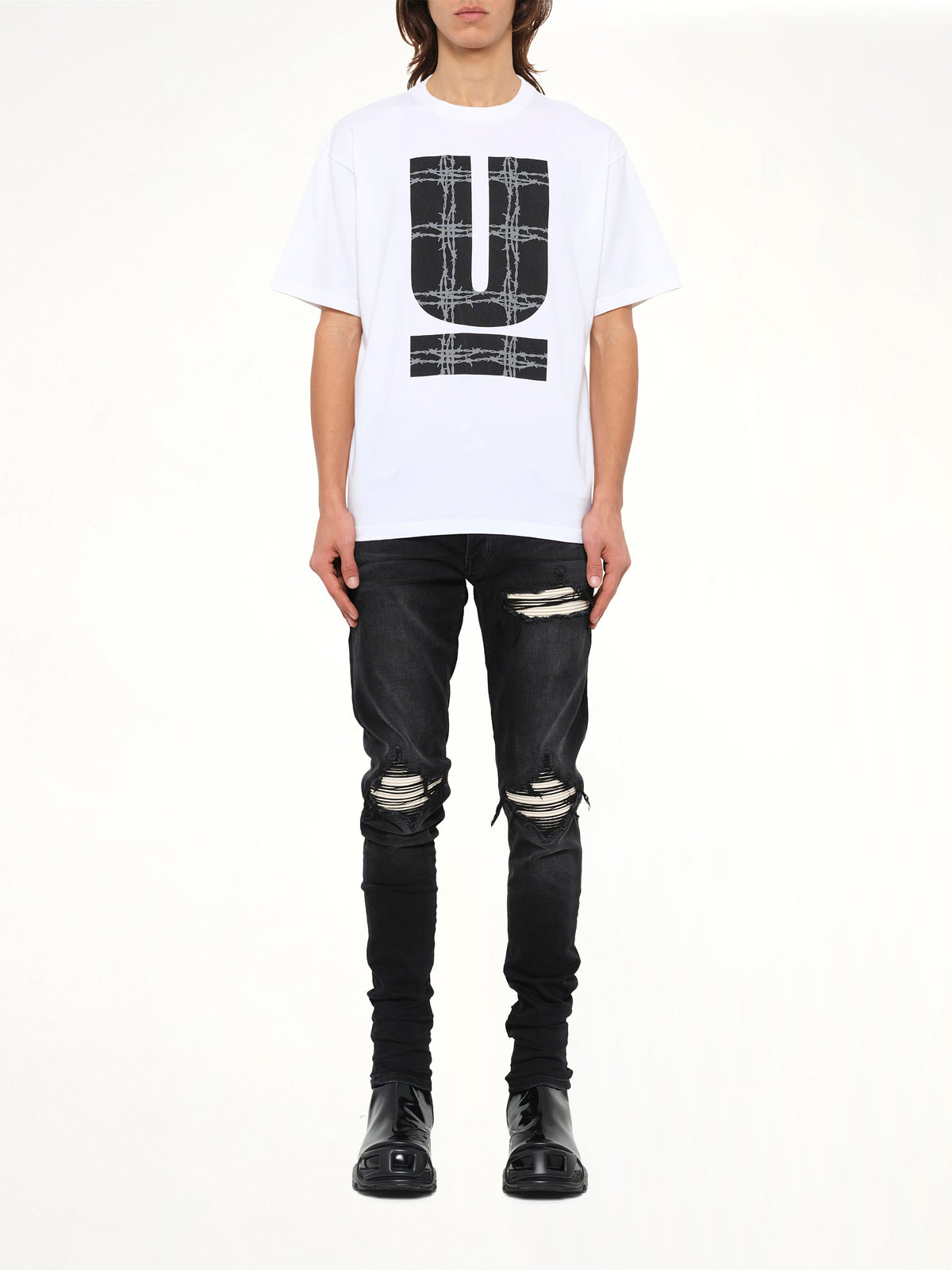 Barbed U T-Shirt in White