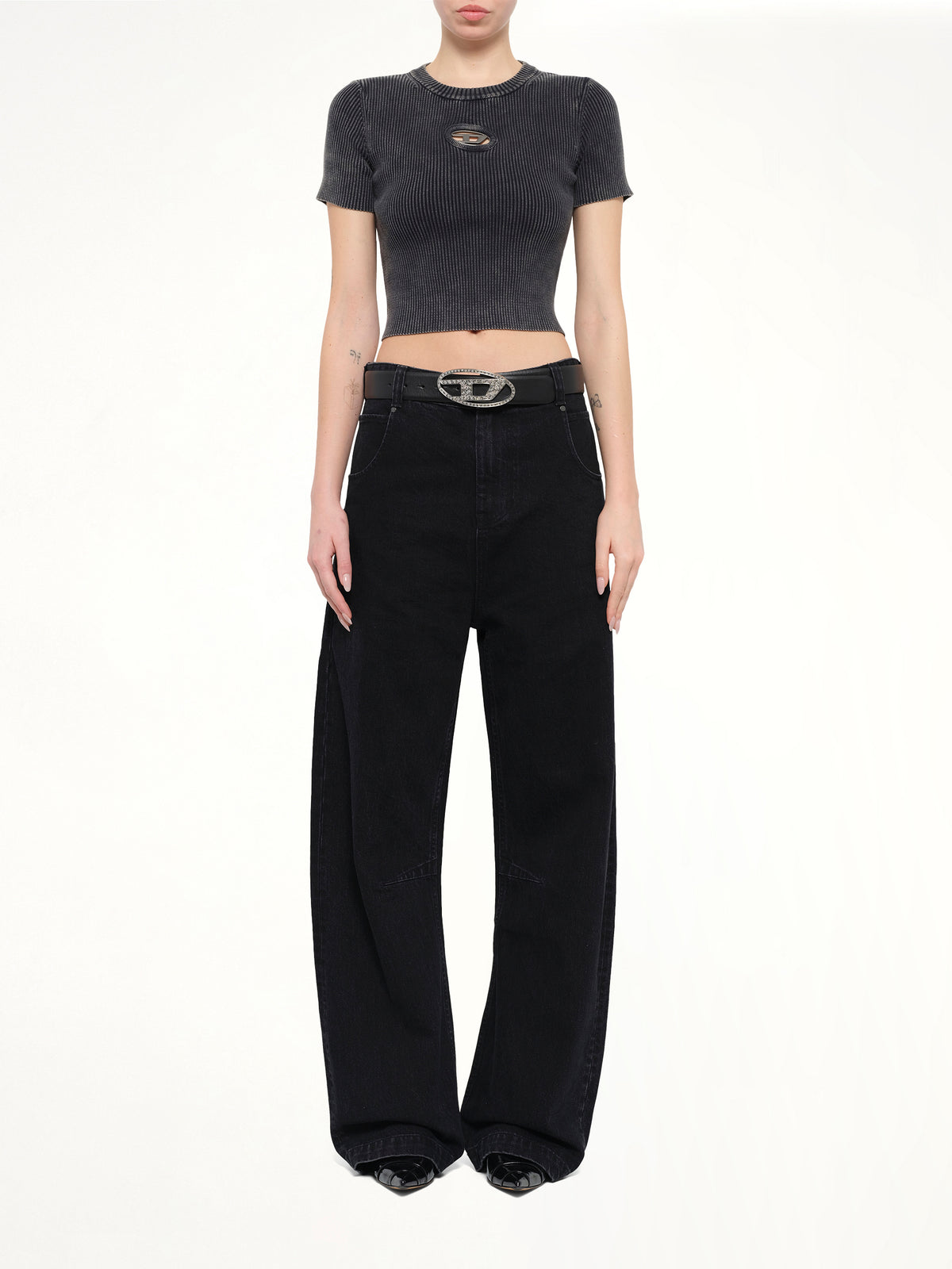 M-ANCHOR-A-SS Knitwear Tops in Black