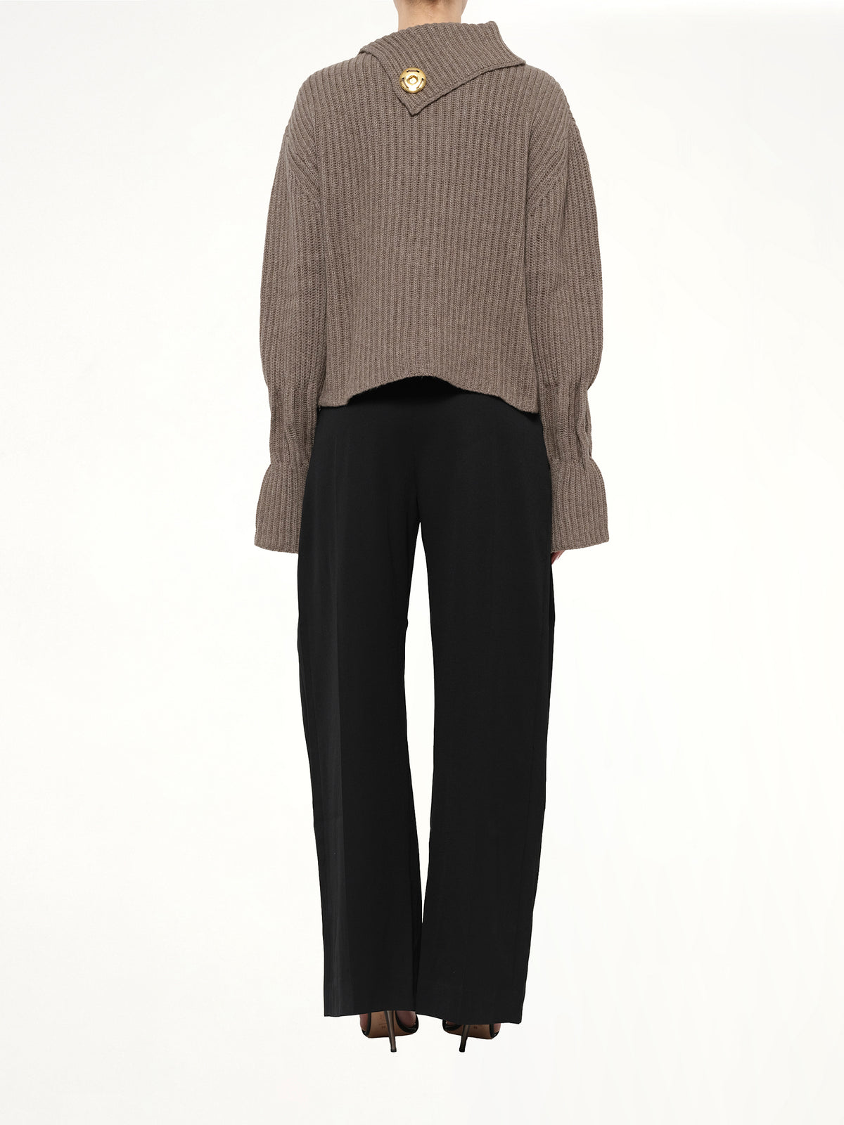 Chunky Knit Jumper in Walnut