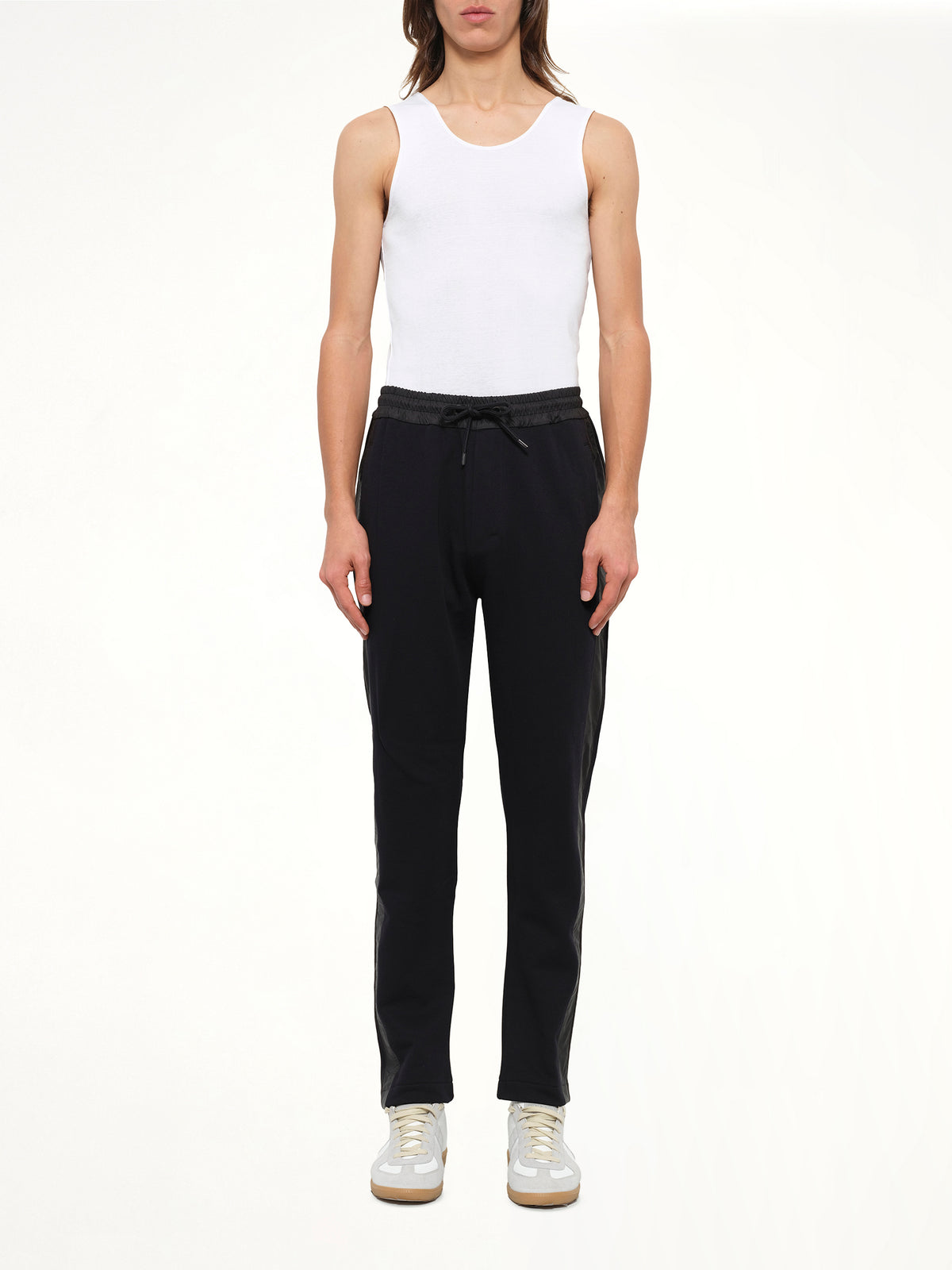 Stripe Jog Pant in Black