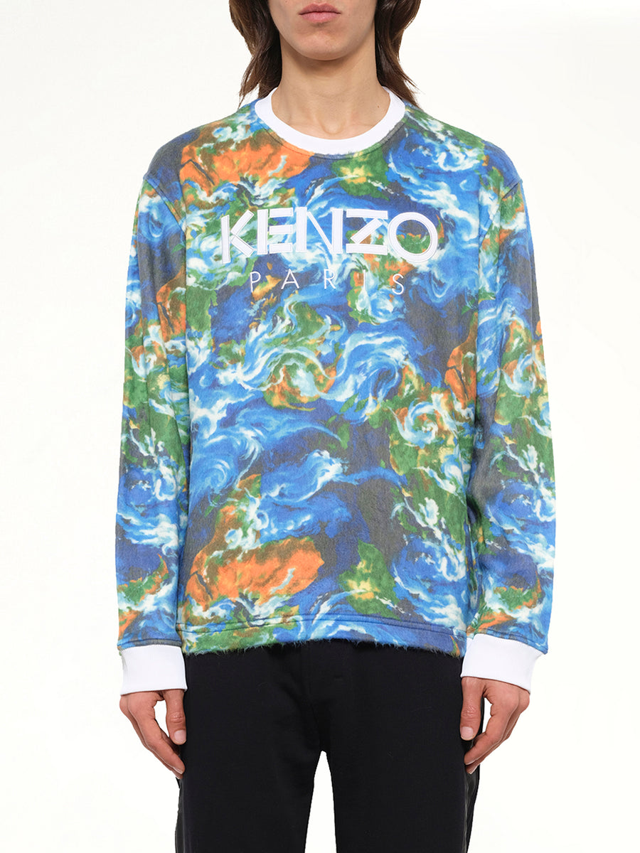 World Fleece Sweatshirt in Cobalt