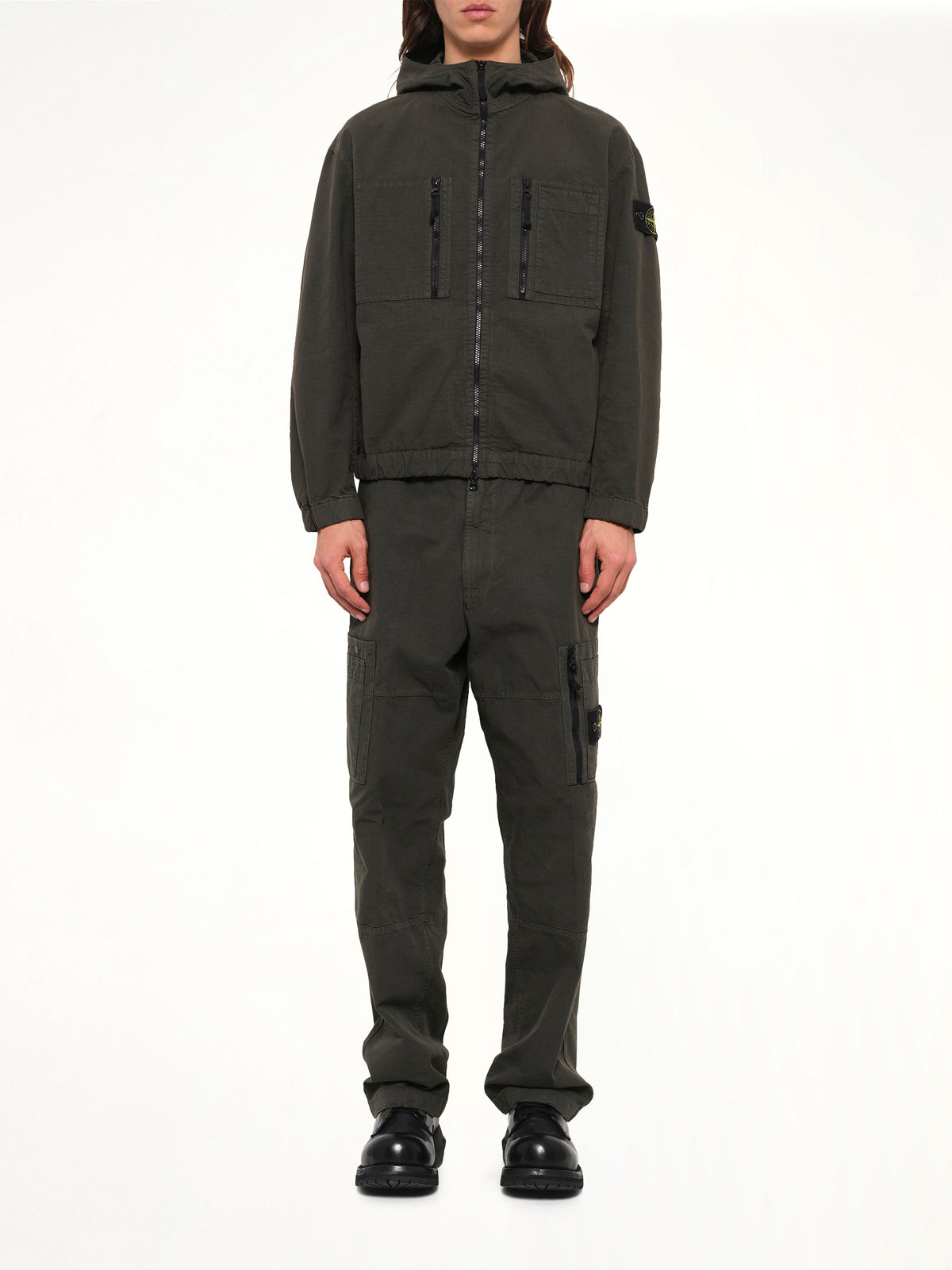 1200011 Cotton Ripstop Jacket in Coal Grey