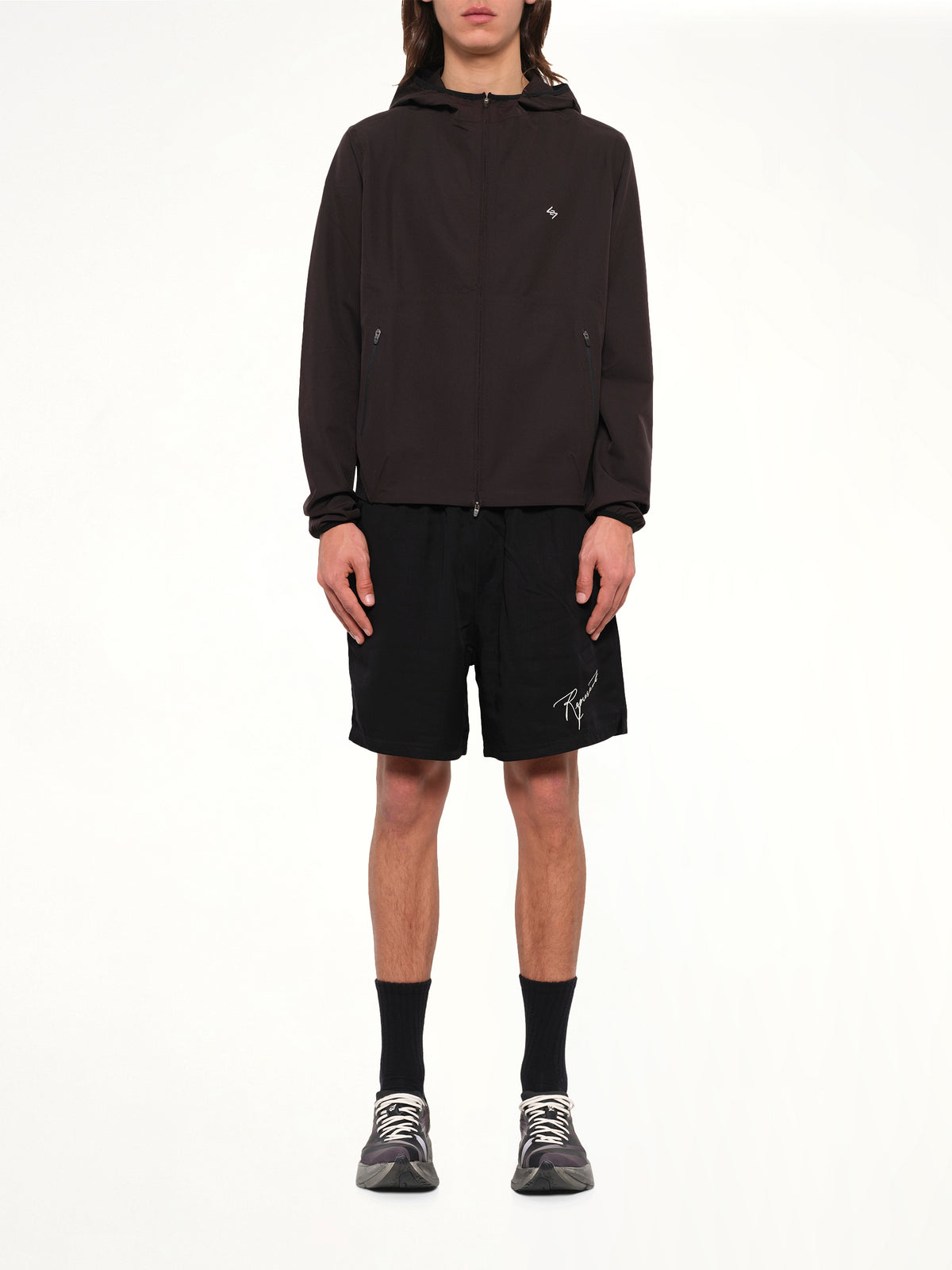 247 Bonded Running Jacket in Jet Black