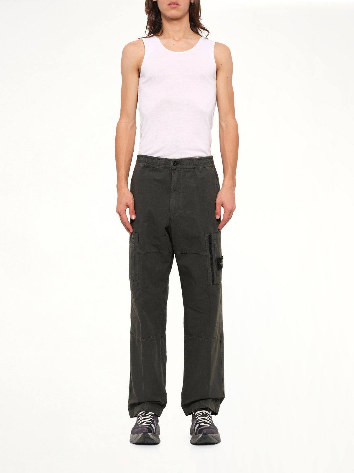 3100015 Cotton Ripstop Trouser in Coal Grey