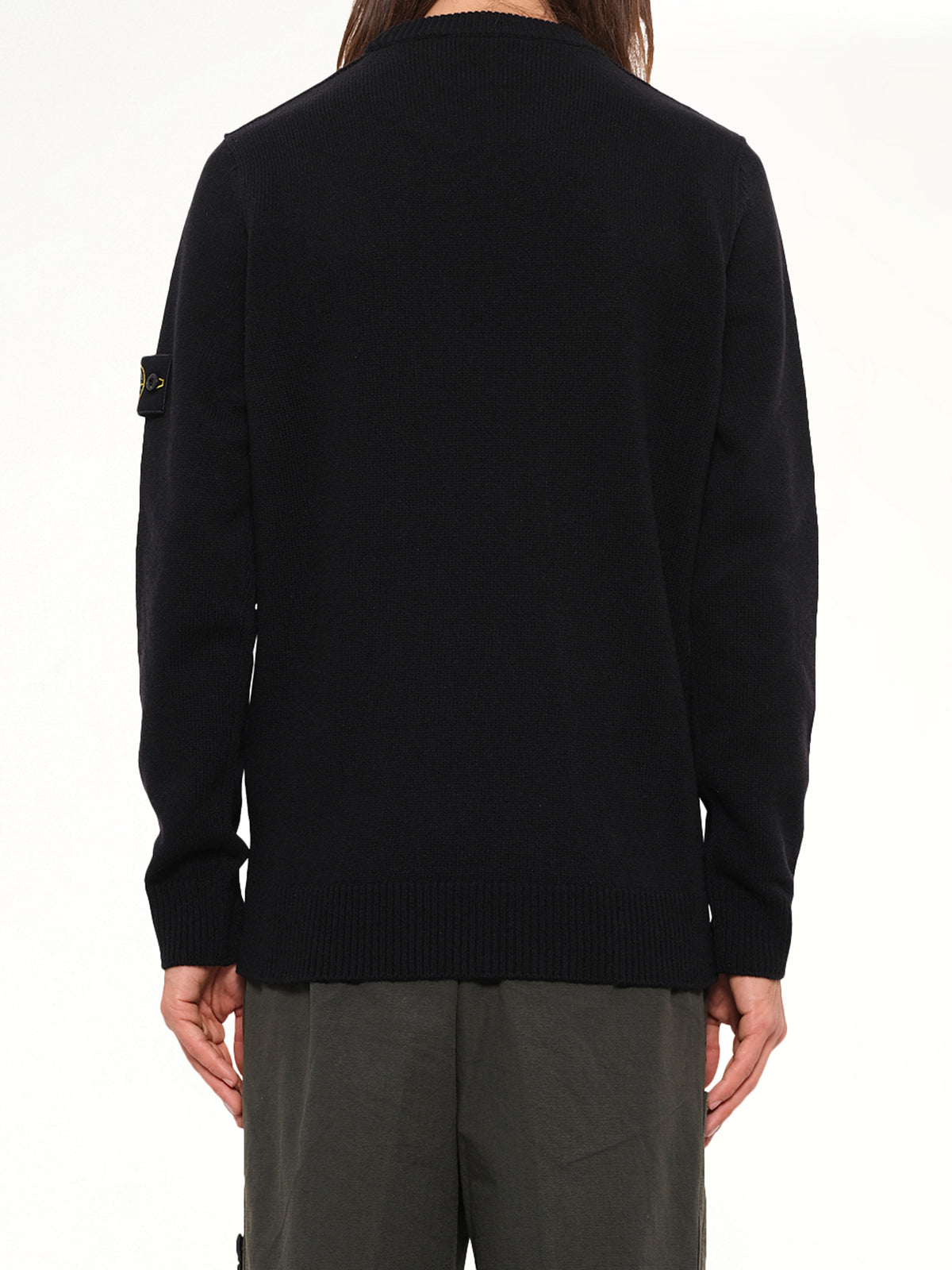 5100072 Lambswool Crewneck Sweater in Black
