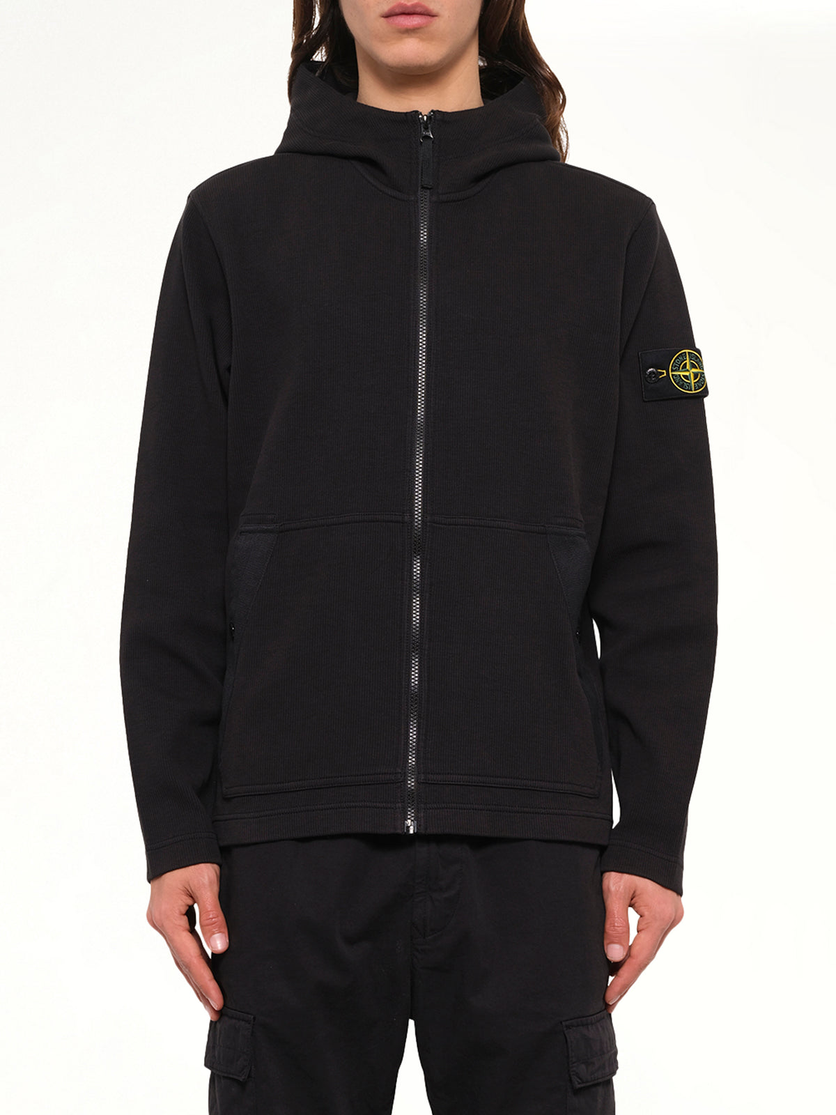 6100020 Organic Cotton Hoodie in Black