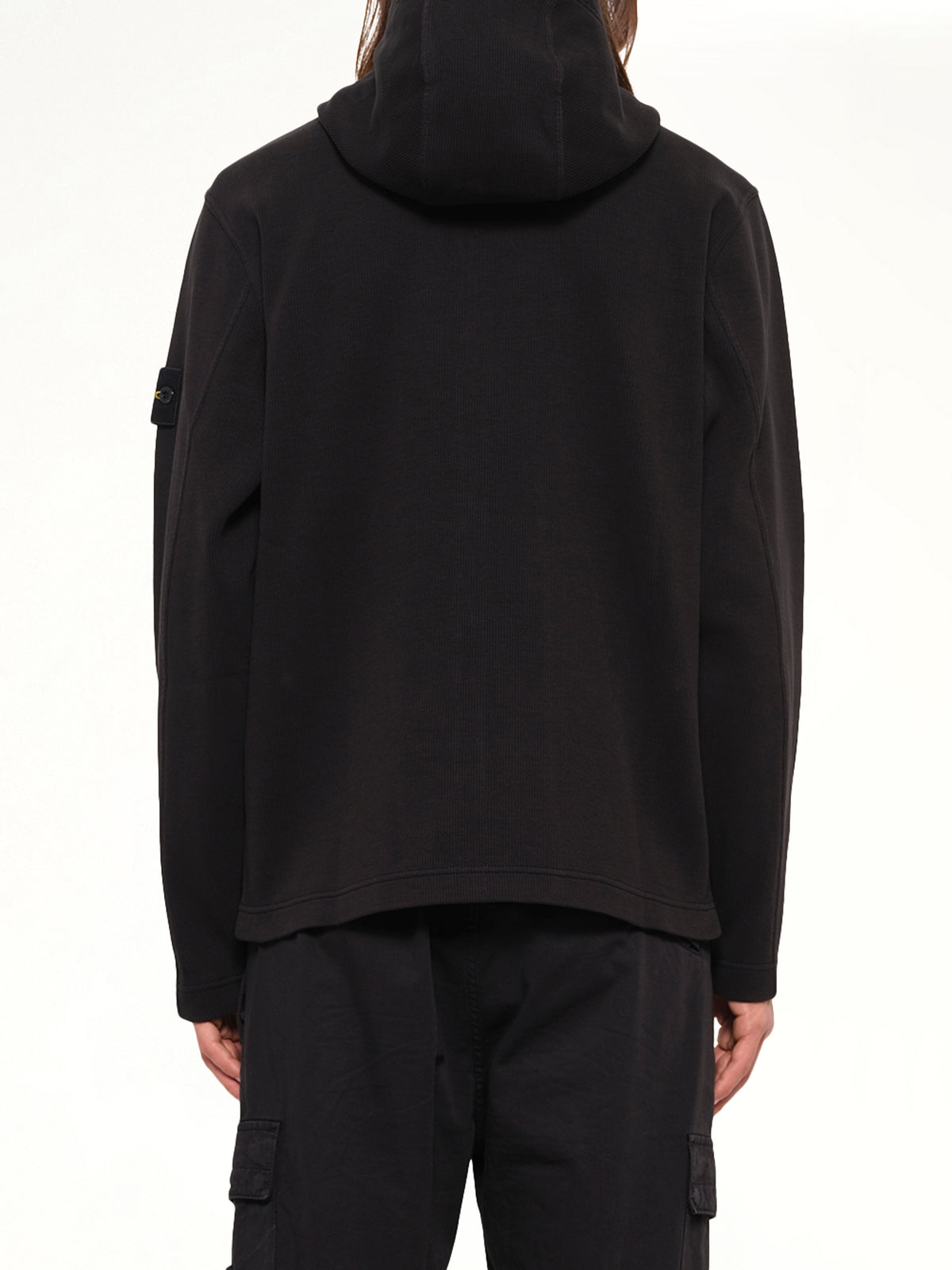 6100020 Organic Cotton Hoodie in Black