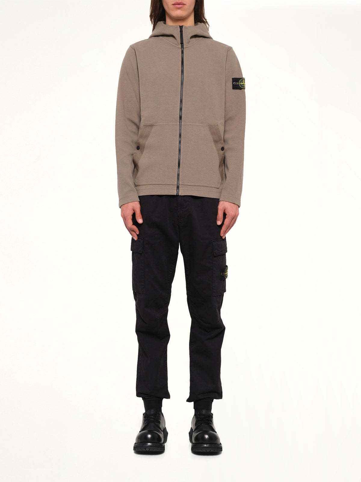 6100020 Organic Cotton Hoodie in Military Green