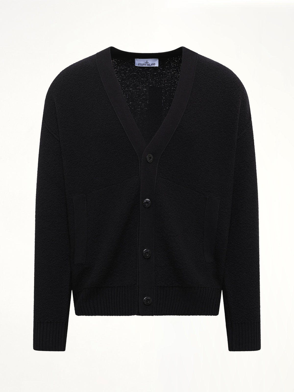 5100010 Light RWS Wool Cardigan in Black