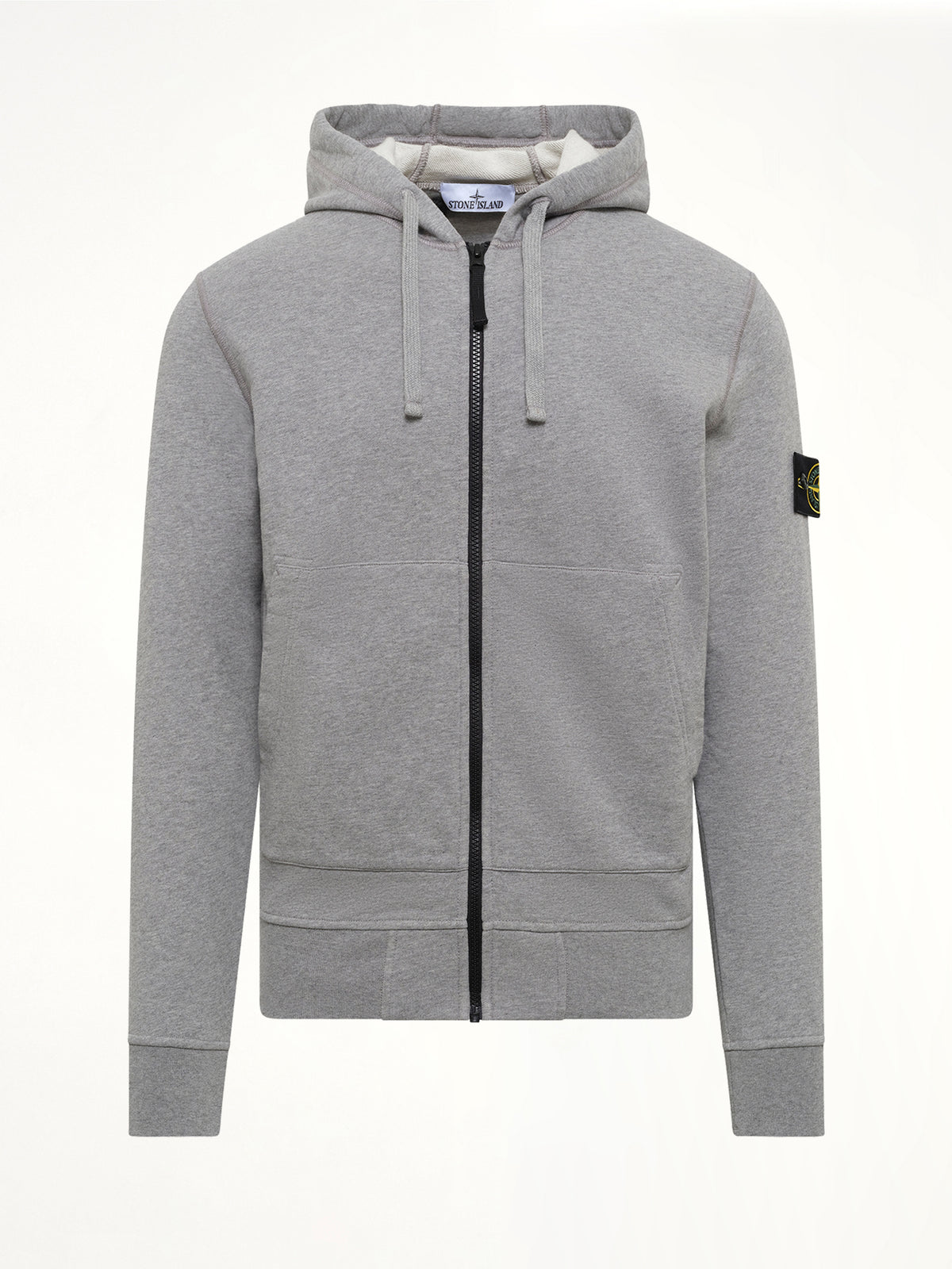 6100061 Organic Cotton Hoodie in Melange Grey