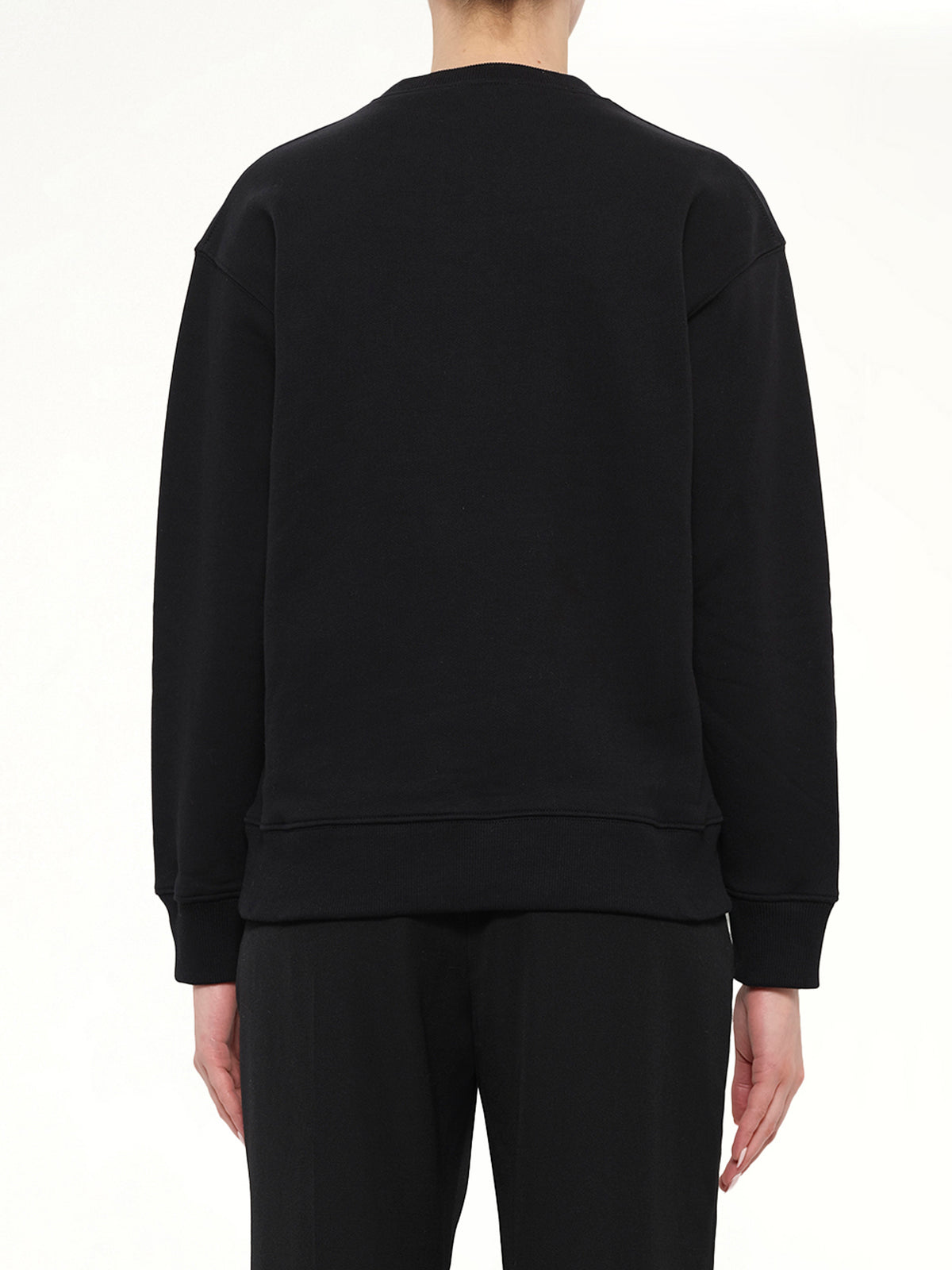 Embroidered Logo Sweatshirt in Black