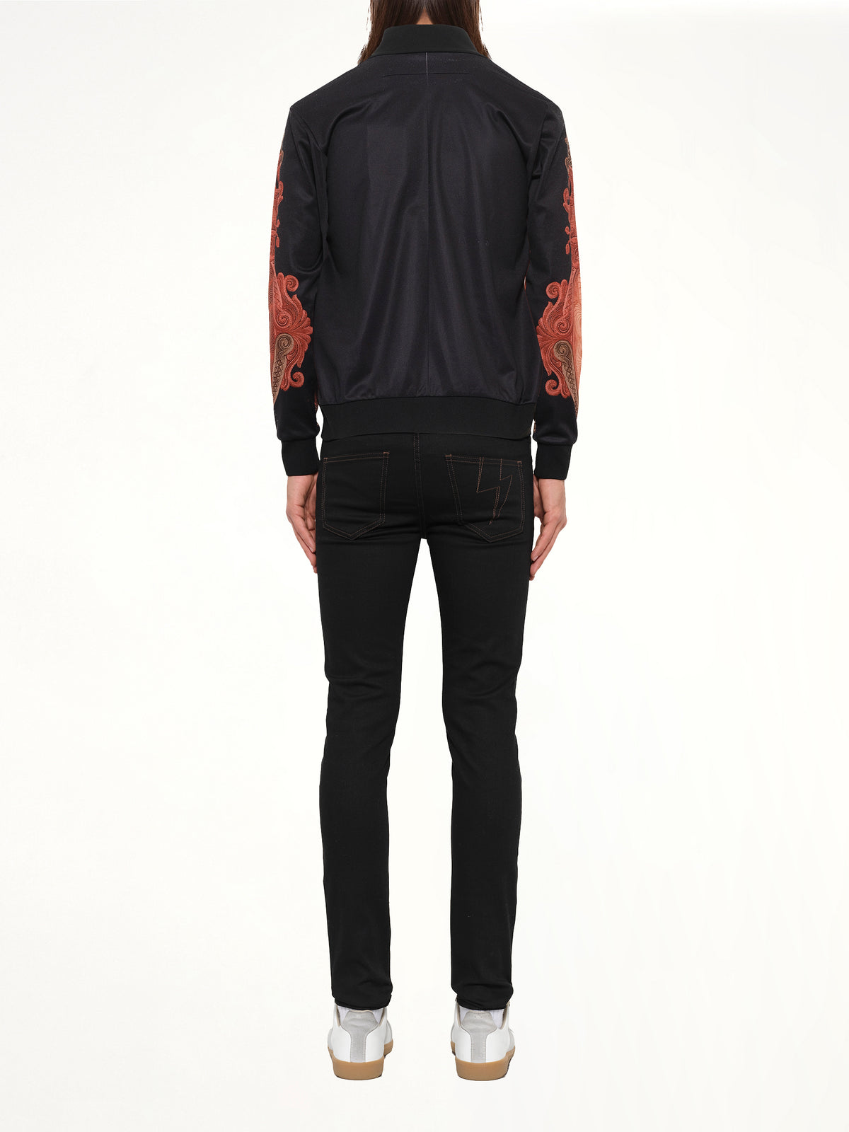 Podium Dollar Zip Jacket in Black