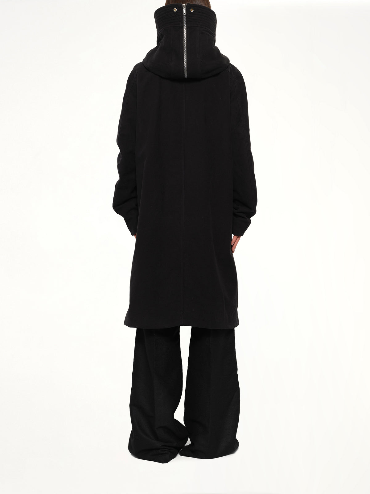 Brushed Twill Megaparka in Black