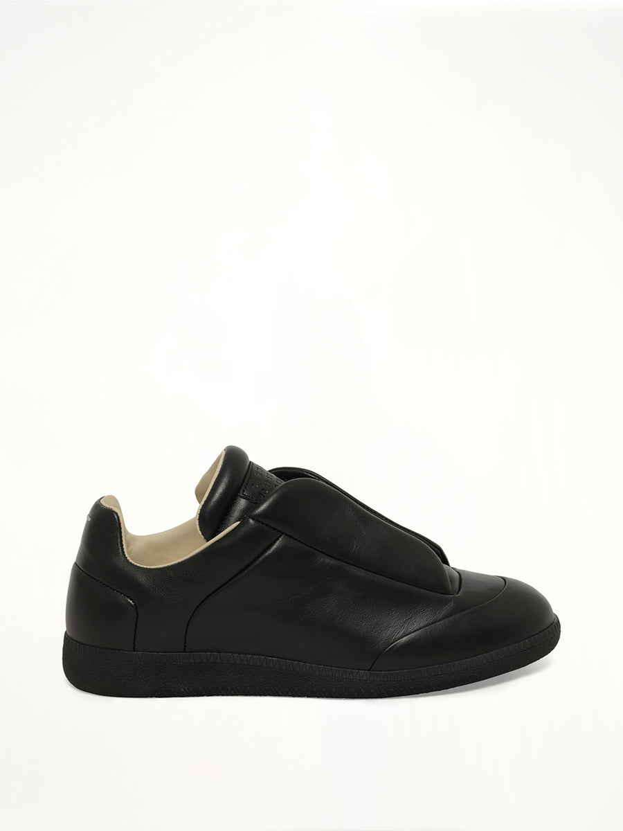 Future Low-Top Leather Sneaker in Black