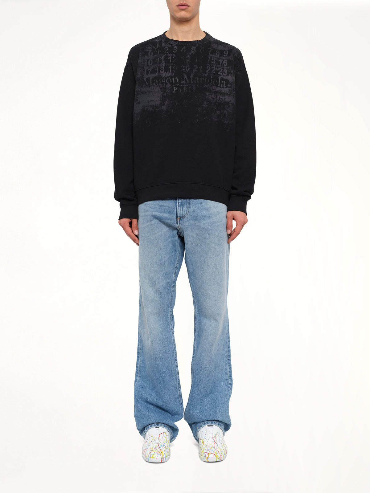 Number Sweatshirt in Black