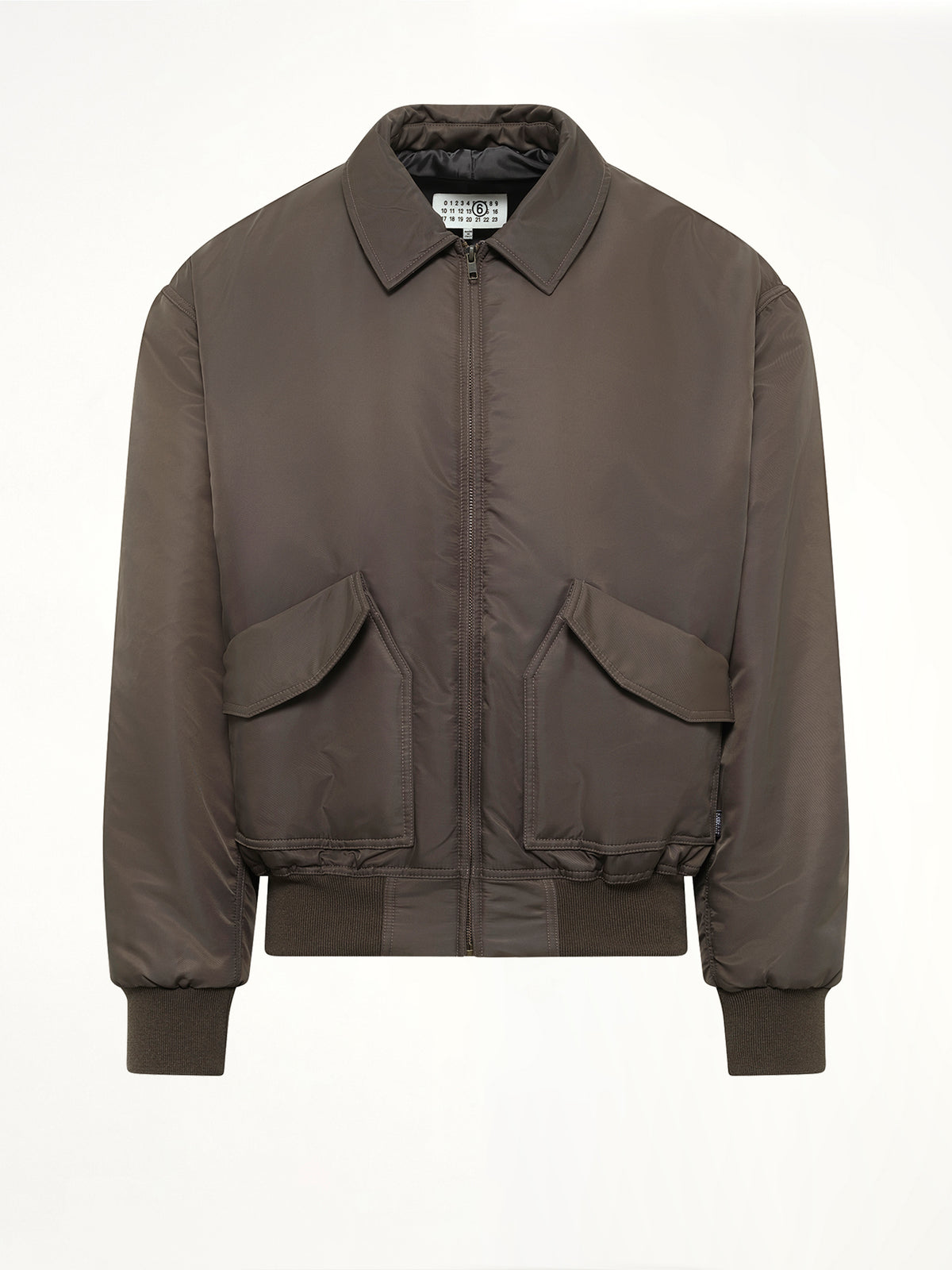 Nylon Bomber Jacket in Gasolina Grey
