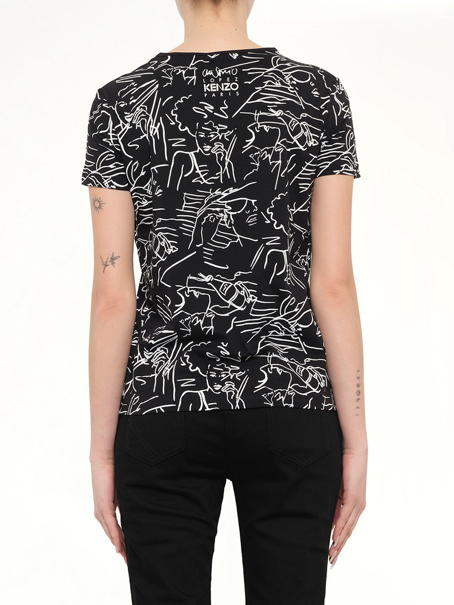Kenzo Knit T-Shirt in Black