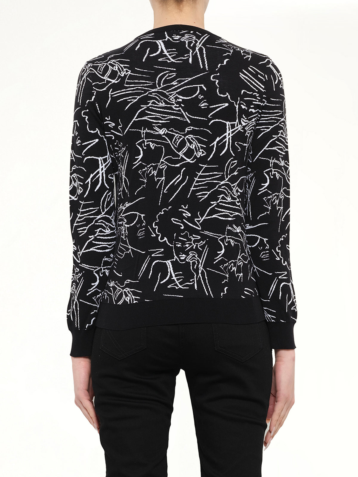 Kenzo Long Sleeve Top in Black