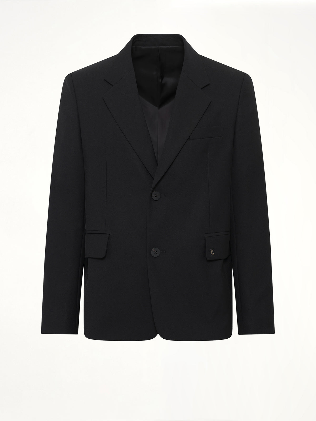 2 Button Wool Blazer in Black