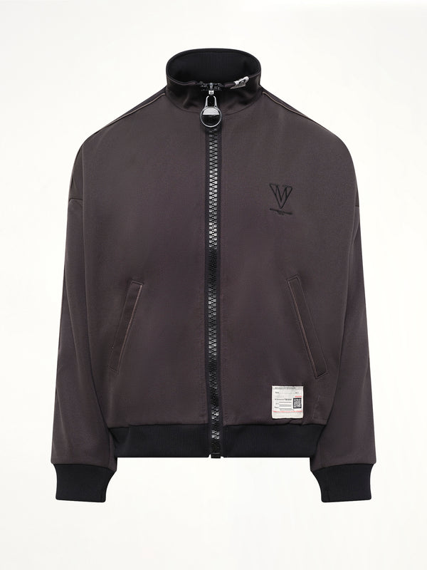Wide Back Track Jacket in Black