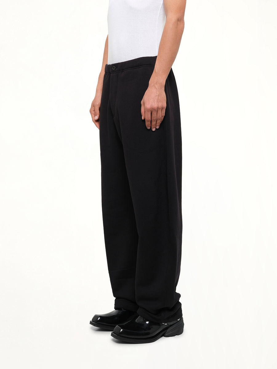 Cotton Jersey Pants in Black