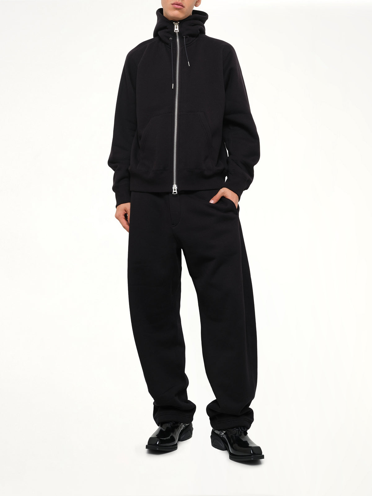 Cotton Jersey Pants in Black