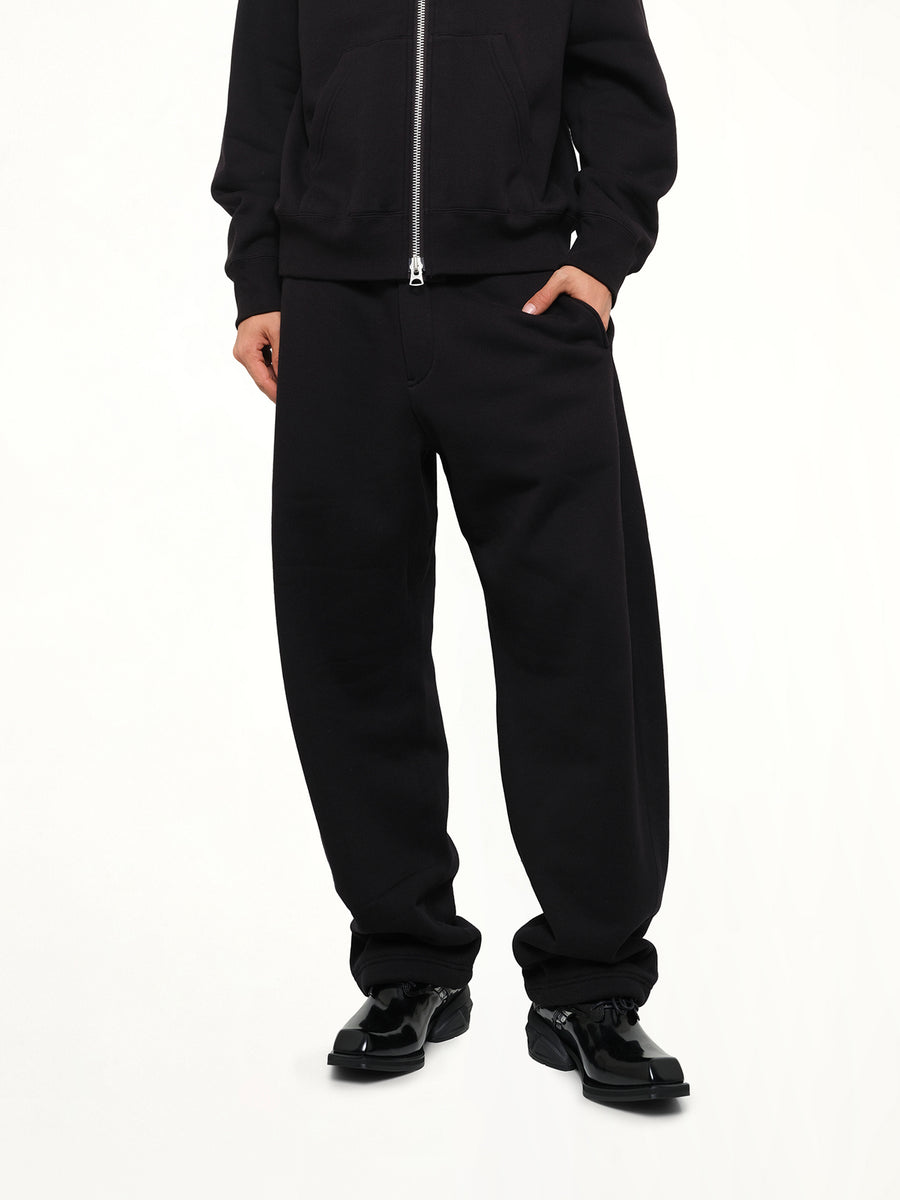 Cotton Jersey Pants in Black
