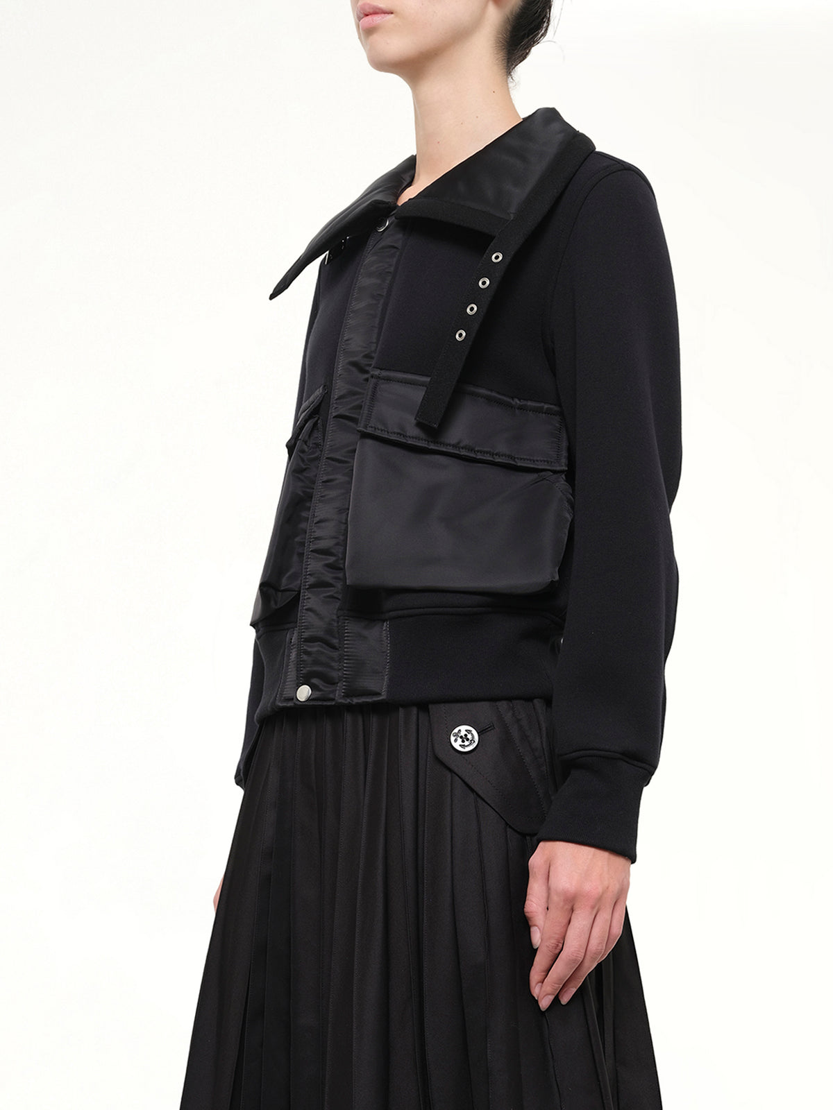 Sponge Sweat Blouson in Black