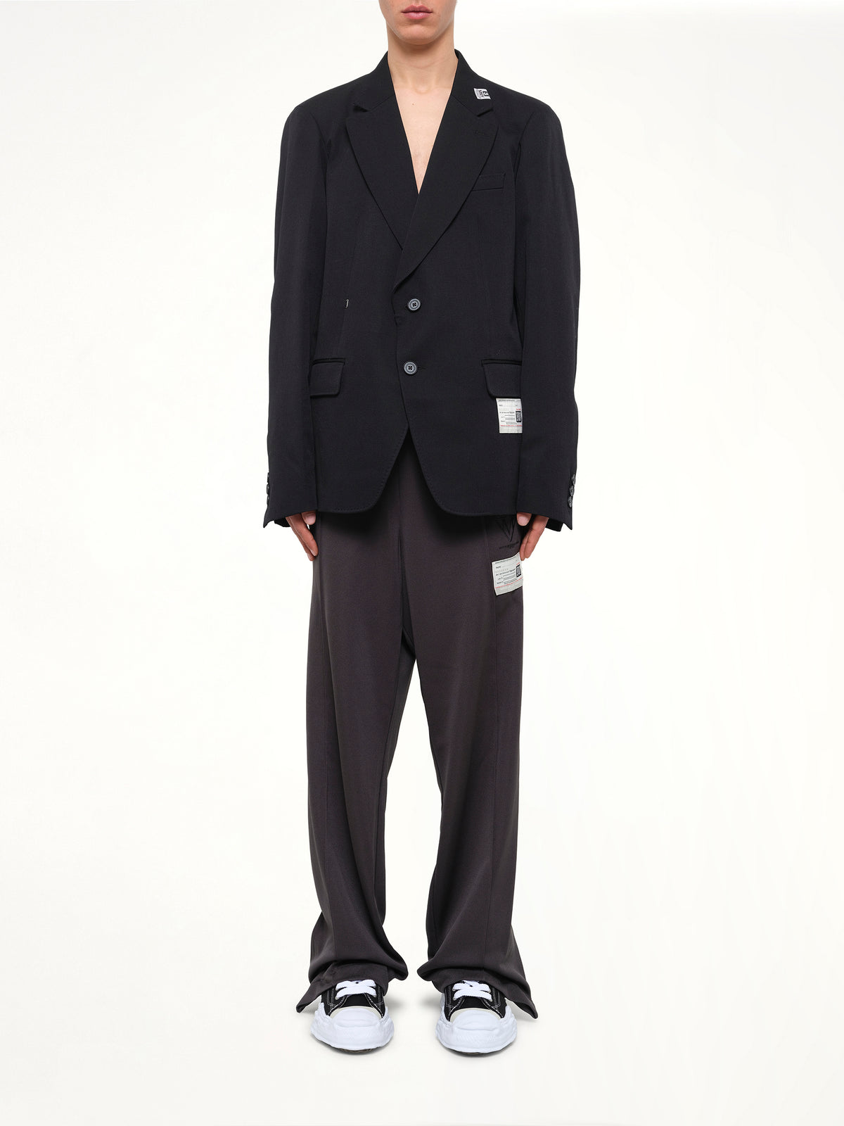 Switch Front Blazer in Black