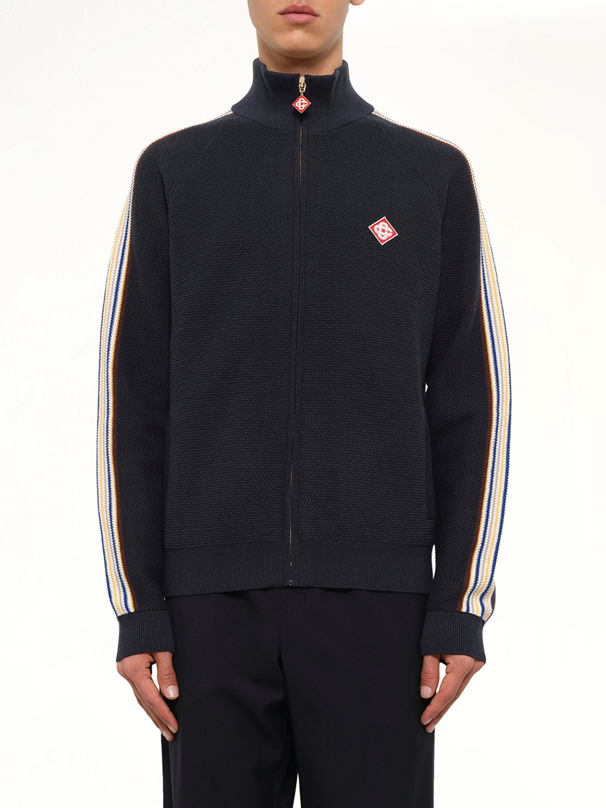 Cafe Culture Track Jacket in Navy