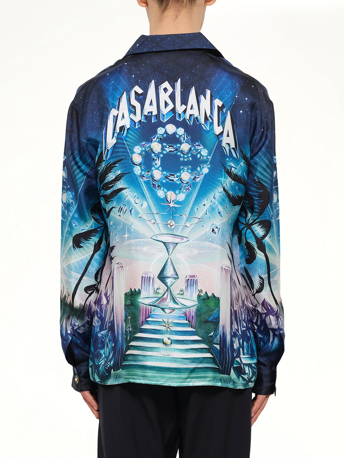 Crystal Alchemy Cuban Collar LS Shirt in Multicolour