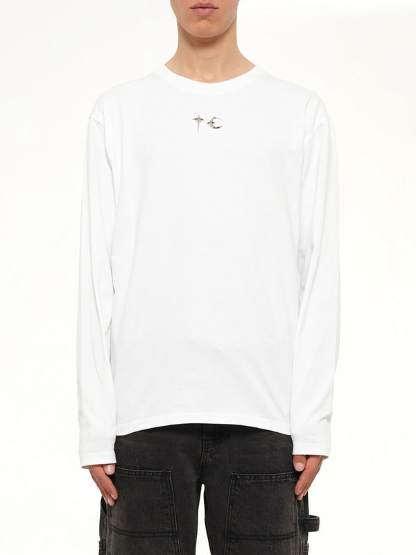 TC Basic Long Sleeve T-Shirt in White