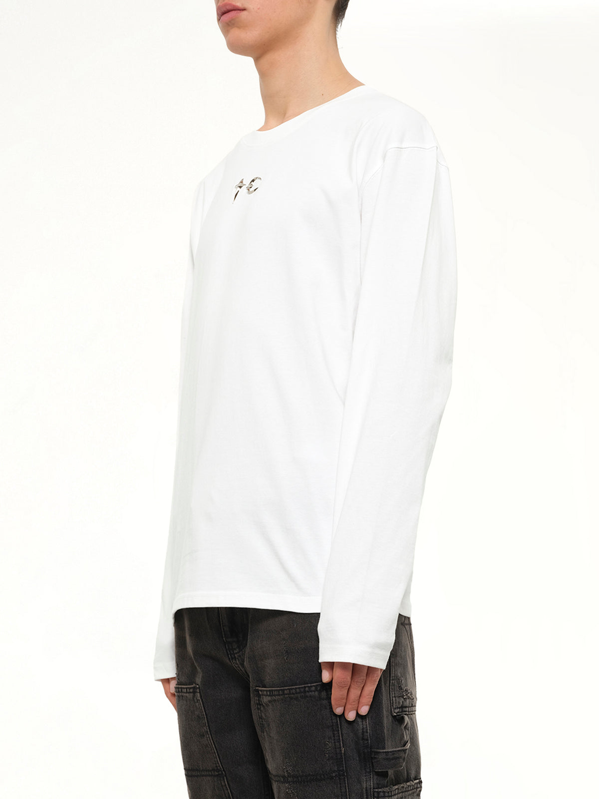 TC Basic Long Sleeve T-Shirt in White