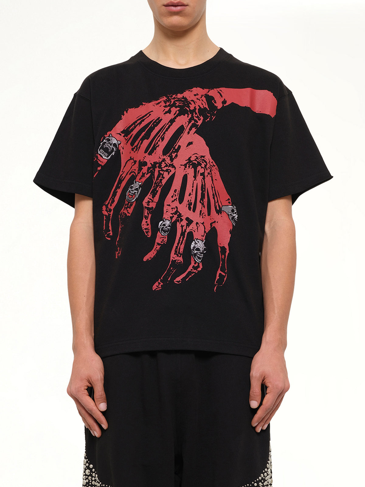 TC Bone Cross T-Shirt in Black