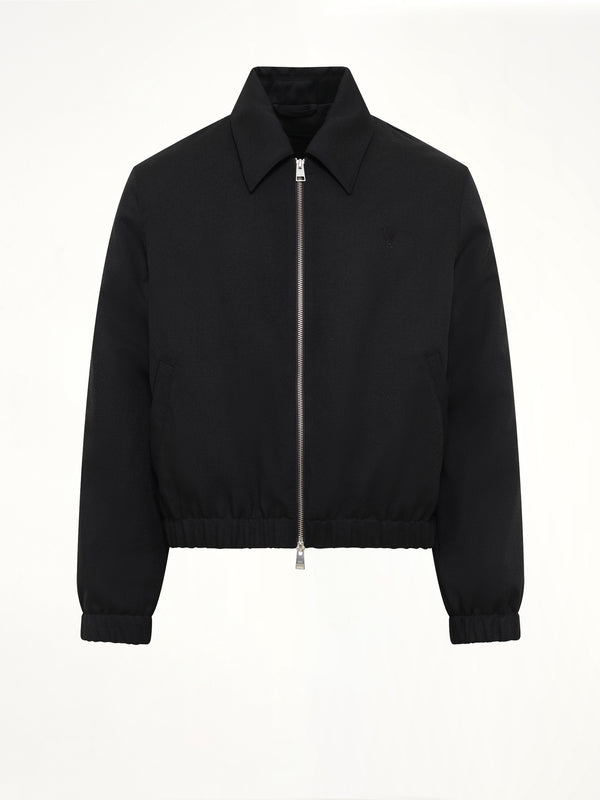Ami De Coeur Padded Zipped Jacket in Black